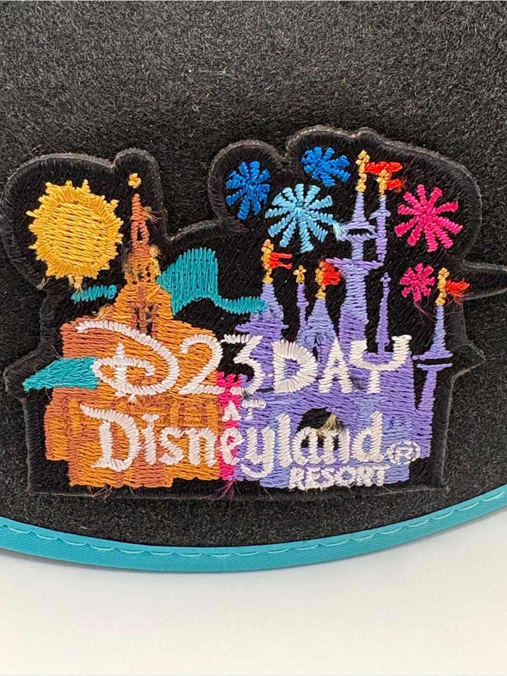 Disney D23 Disneyland Resort day 2026. Mickey Ear Hat Cap Black/Blue Adult OS - Picture 8 of 9